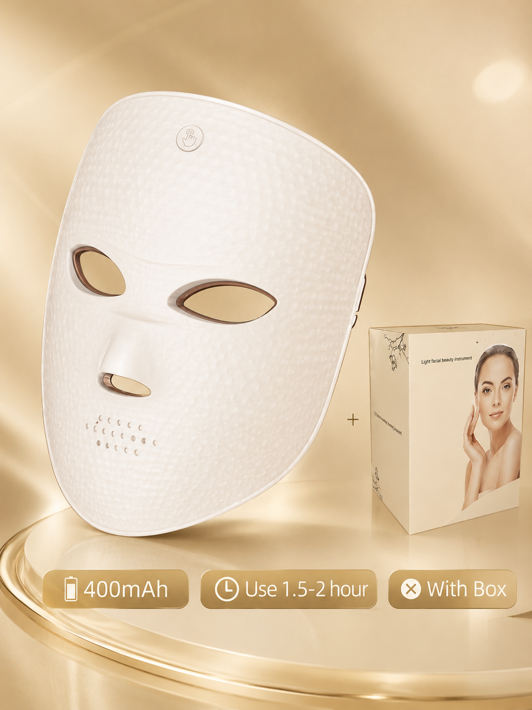 Masque LED Visage 7 Couleurs – Anti-Âge & Éclat Lumineux
