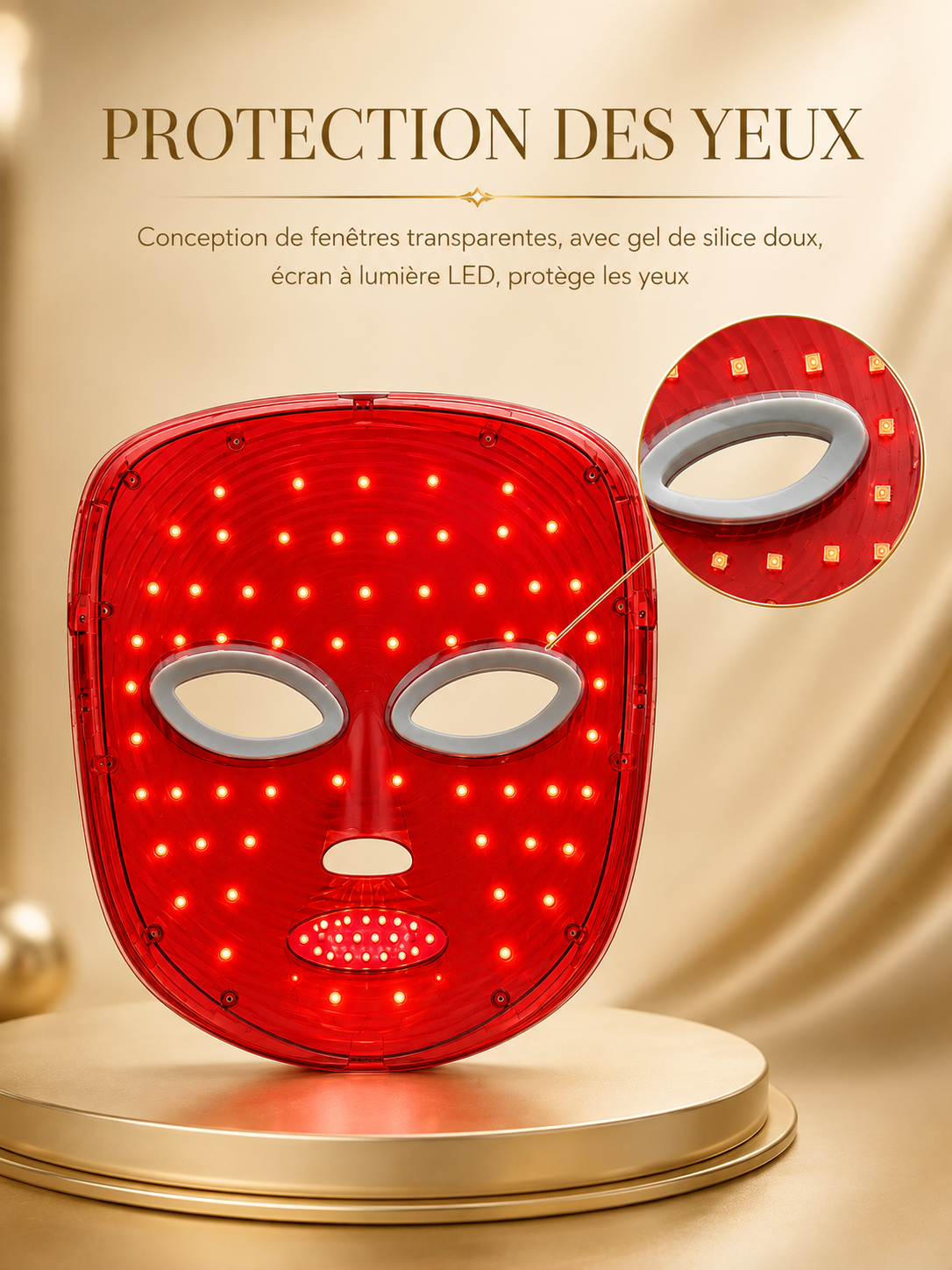 Masque LED Visage 7 Couleurs – Anti-Âge & Éclat Lumineux